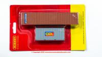 R60127 Hornby CCL & Genstar Container Pack - 1 x 20ft and 1 x 40ft Containers - Era 11